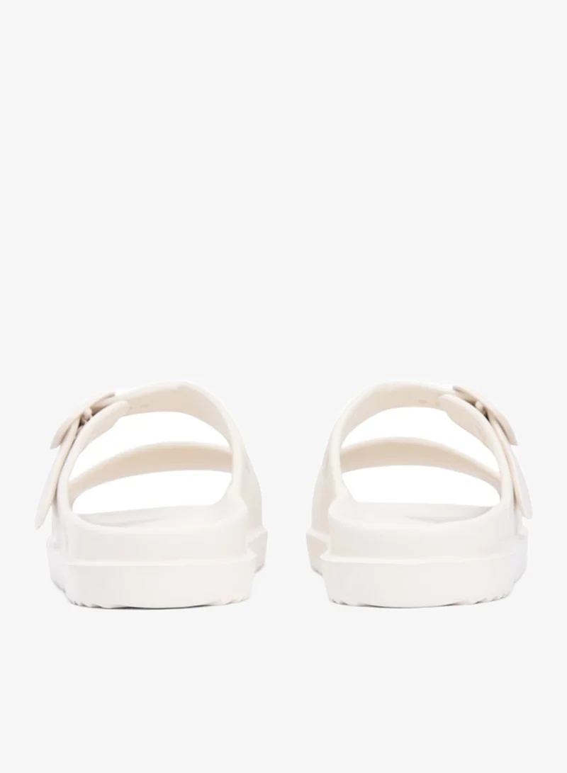 TOMMY HILFIGER Soft Cream Double Strap Enamel Flag Lightweight Sandals for Women | Best Price UAE